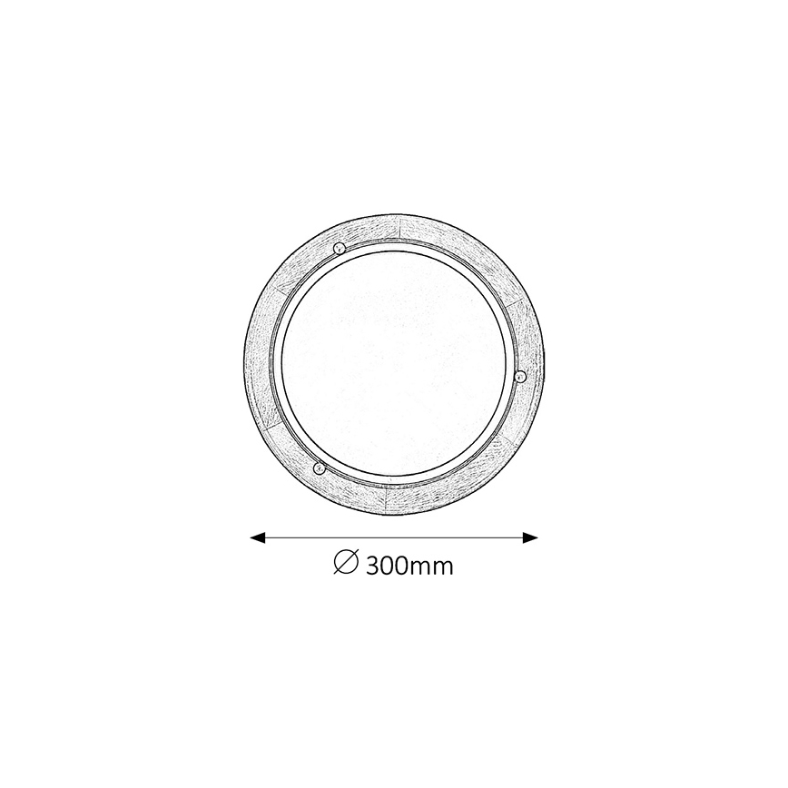 Brilagi - Plafonnier ORBIS 1xE27/60W/230V Ø 30 cm en pin