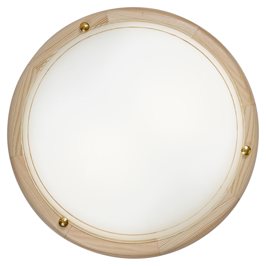 Brilagi - Plafonnier ORBIS 2xE27/60W/230V Ø 38 cm en pin