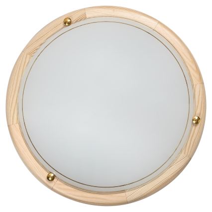 Brilagi - Plafonnier ORBIS 2xE27/60W/230V Ø 38 cm en pin