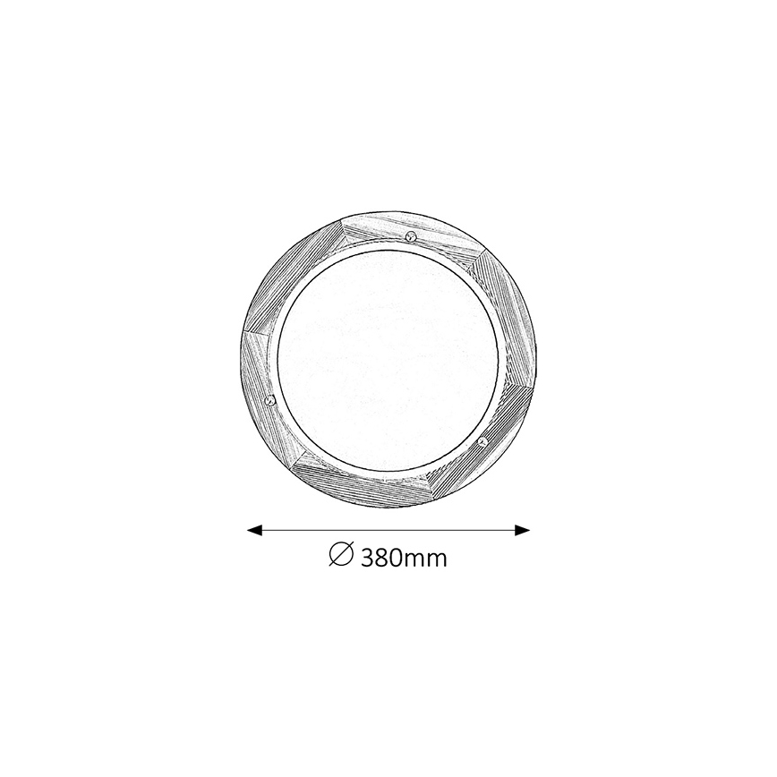Brilagi - Plafonnier ORBIS 2xE27/60W/230V Ø 38 cm en pin