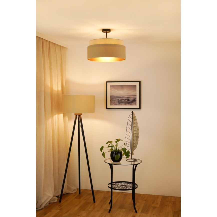 Brilagi - Plafonnier OREGON VEGE 1xE27/15W/230V d. 45 cm beige