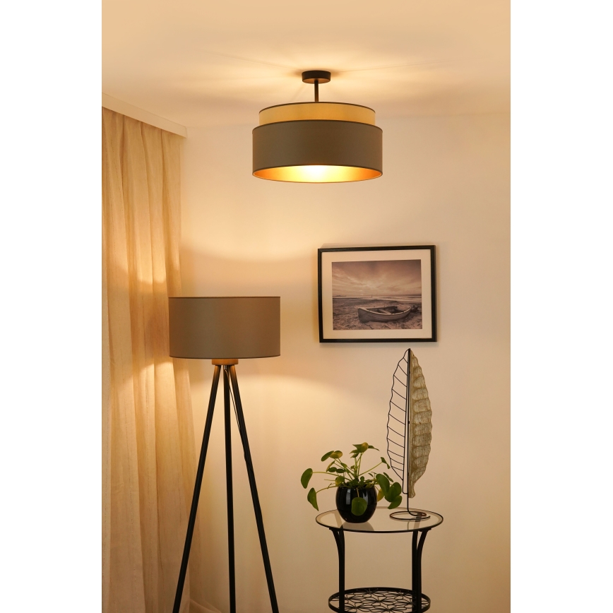 Brilagi - Plafonnier OREGON VEGE 1xE27/15W/230V d. 45 cm gris