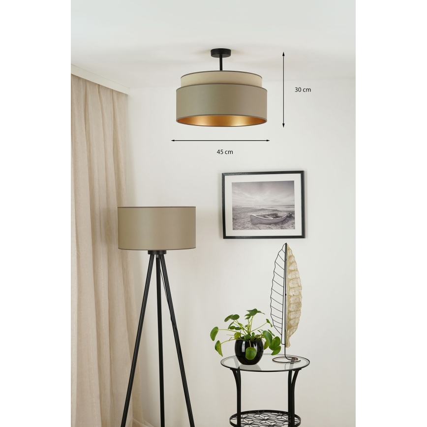 Brilagi - Plafonnier OREGON VEGE 1xE27/15W/230V d. 45 cm gris