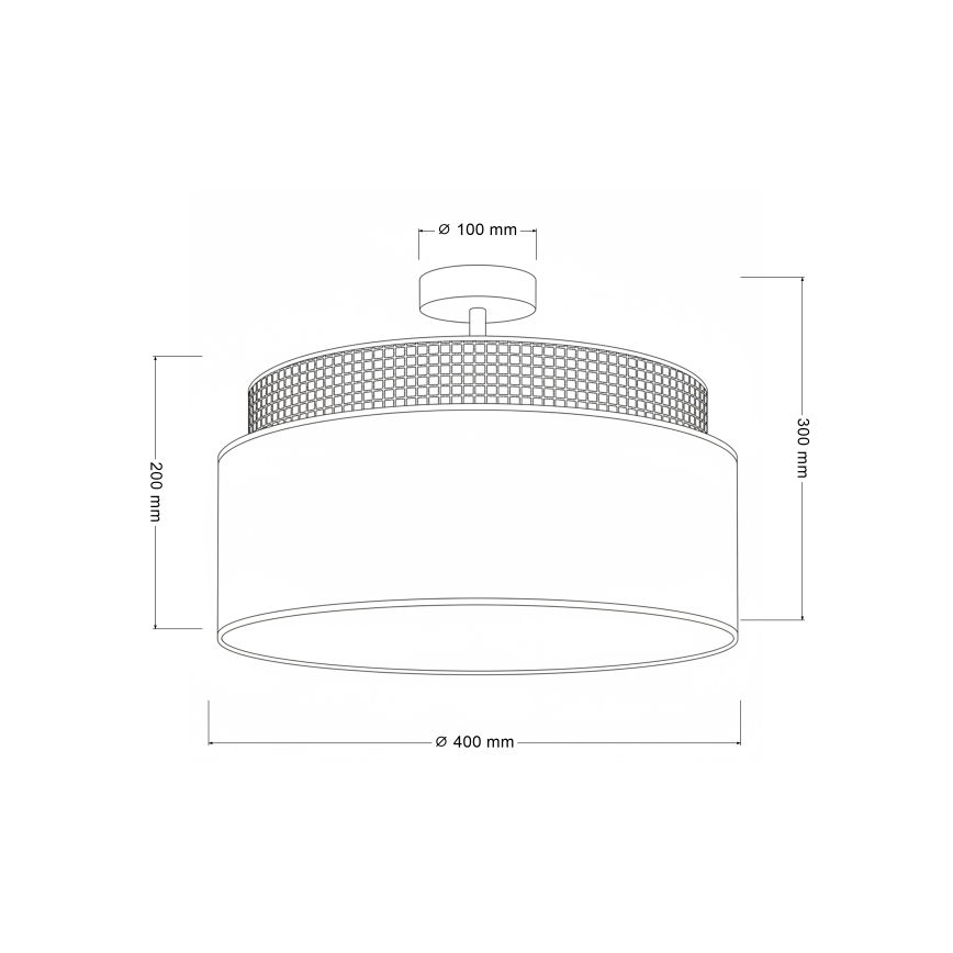 Brilagi - Plafonnier PADOVA 1xE27/60W/230V pr. 40 cm crème