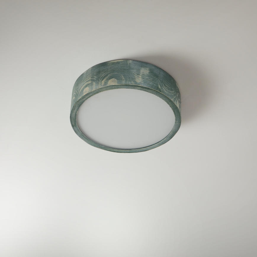 Brilagi - Plafonnier PINO 1xE27/15W/230V en pin vert, Ø 27,5 cm