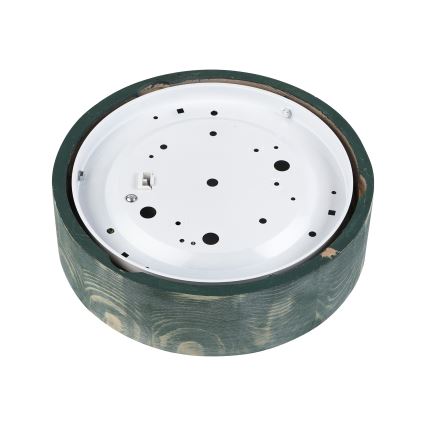 Brilagi - Plafonnier PINO 1xE27/15W/230V en pin vert, Ø 27,5 cm