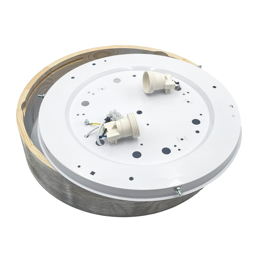 Brilagi - Plafonnier PINO 2xE27/15W/230V pin/argenté Ø 37,5 cm