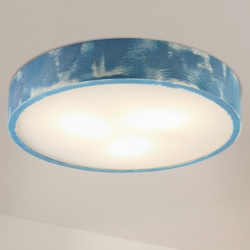 Brilagi - Plafonnier PINO 3xE27/15W/230V pin/bleu Ø 47,5 cm
