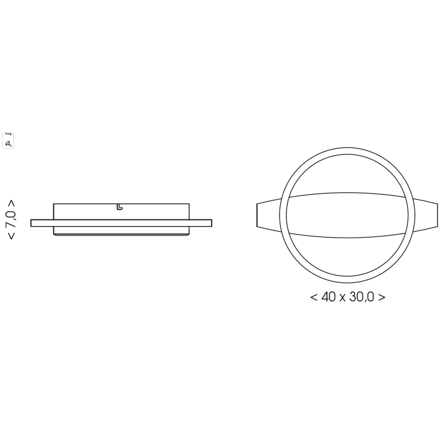 Brilagi - Plafonnier PLANK LED/16W/230V 4000K 30x40 cm bois