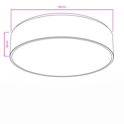 BRILAGI - Plafonnier POOL 4xE27/15W/230V Ø 50 cm IP54 beige