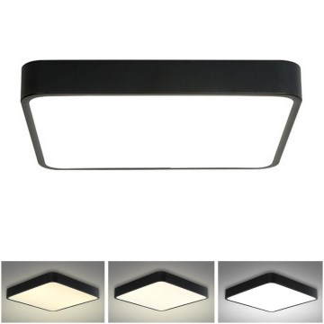 Brilagi - Plafonnier POOL SQUARE LED/36W/230V 3000/4500/6000K 40x40 cm noir