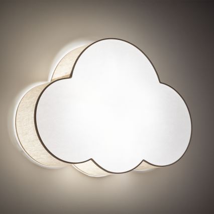 Brilagi - Plafonnier pour chambre d'enfant NIMBUS 4xE27/15W/230V 46x63 cm beige