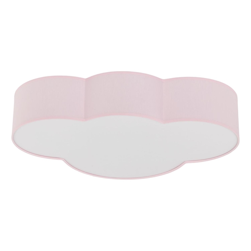 Brilagi - Plafonnier pour enfant NIMBUS 4xE27/15W/230V rose