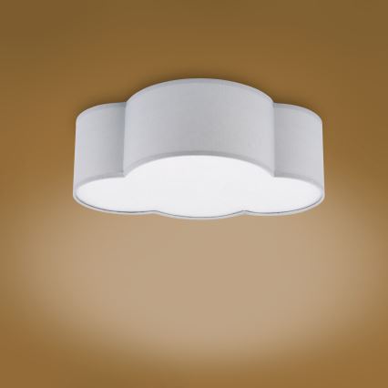 Brilagi - Plafonnier pour enfant NIMBUS MINI 2xE27/15W/230V gris