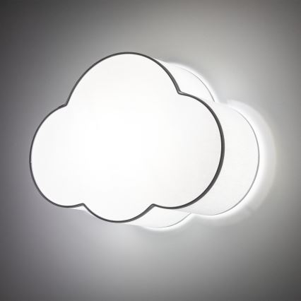 Brilagi - Plafonnier pour enfant NIMBUS MINI 2xE27/15W/230V gris