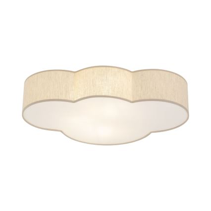 Brilagi - Plafonnier pour enfants NIMBUS LINEN 4xE27/15W/230V beige