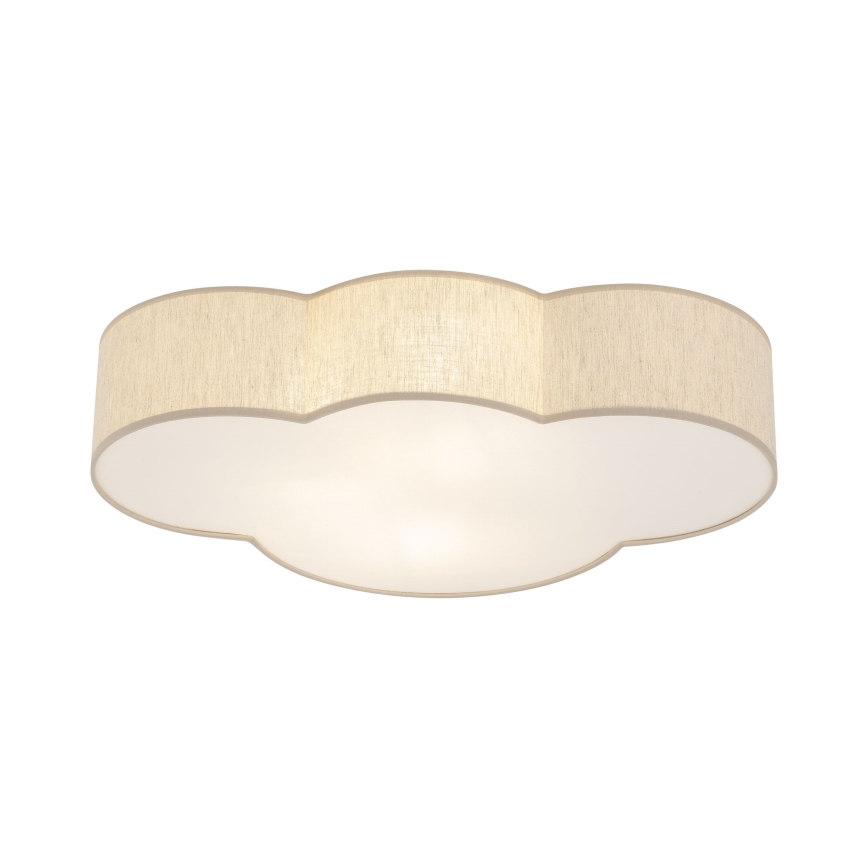 Brilagi - Plafonnier pour enfants NIMBUS LINEN 4xE27/15W/230V beige