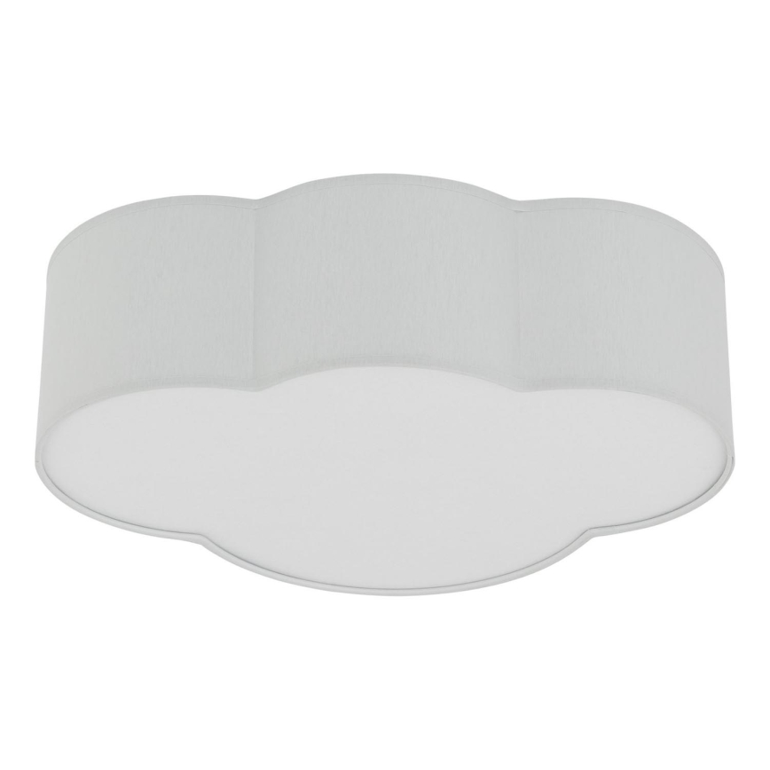 Brilagi - Plafonnier pour enfants NIMBUS MINI 2xE27/15W/230V 31x43 cm gris