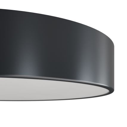 Brilagi - Plafonnier de salle de bains avec capteur de mouvement et capteur crépusculaire CLARE 4xE27/24W/230V Ø 50 cm anthracite IP54