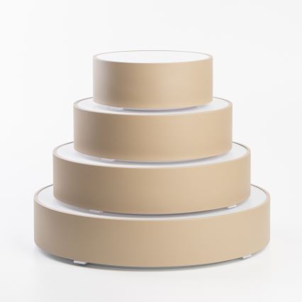Brilagi - Plafonnier pour salle de bains POOL 3x E27/15W/230V Ø 40 cm IP54 beige