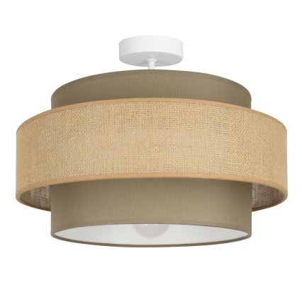 Brilagi - Plafonnier RESNA 1xE27/60W/230V Ø 40 cm marron/beige