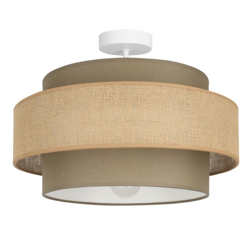 Brilagi - Plafonnier RESNA 1xE27/60W/230V Ø 40 cm marron/beige