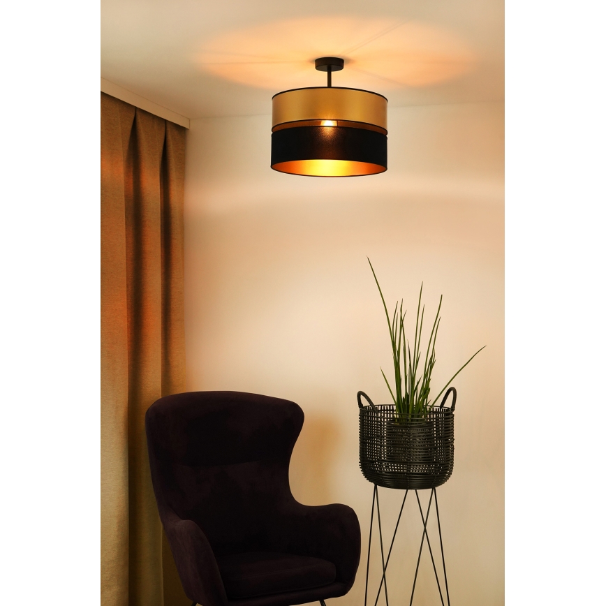 Brilagi - Plafonnier ROYAL 1xE27/15W/230V d. 40 cm noir/doré
