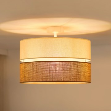 Brilagi - Plafonnier ROYAL YUTE 1xE27/15W/230V d. 40 cm beige/crème