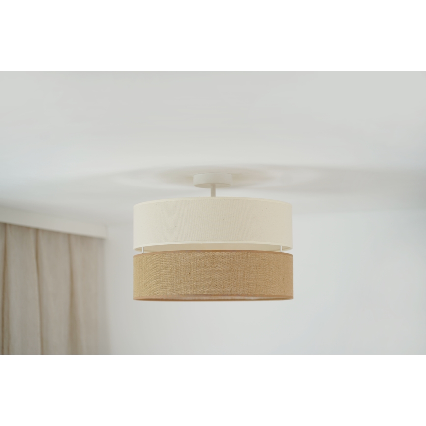 Brilagi - Plafonnier ROYAL YUTE 1xE27/15W/230V d. 40 cm beige/crème