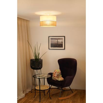 Brilagi - Plafonnier ROYAL YUTE 1xE27/15W/230V d. 40 cm beige/crème