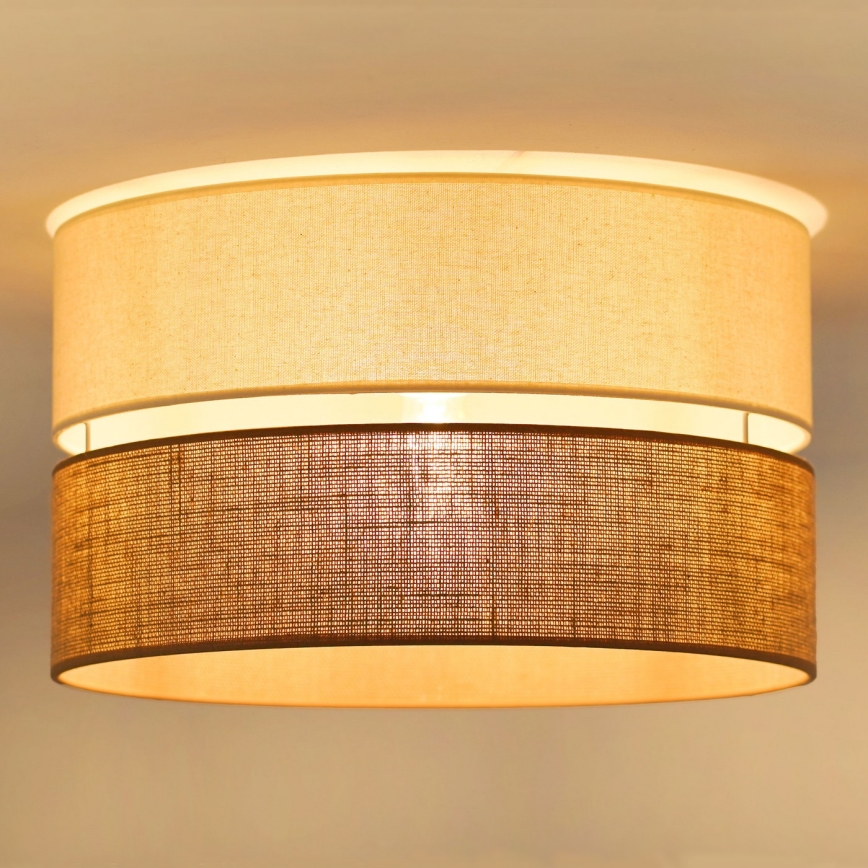 Brilagi - Plafonnier ROYAL YUTE 1xE27/15W/230V d. 40 cm beige/crème