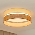 Brilagi - Plafonnier ROYAL YUTE LED/24W/230V d. 45 cm beige/crème