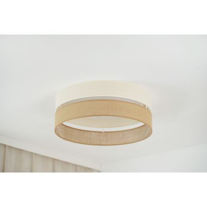 Brilagi - Plafonnier ROYAL YUTE LED/24W/230V d. 45 cm beige/crème