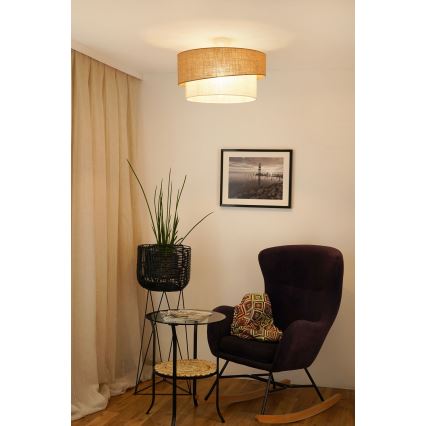 Brilagi - Plafonnier SHINE 1xE27/15W/230V d. 50 cm beige/crème