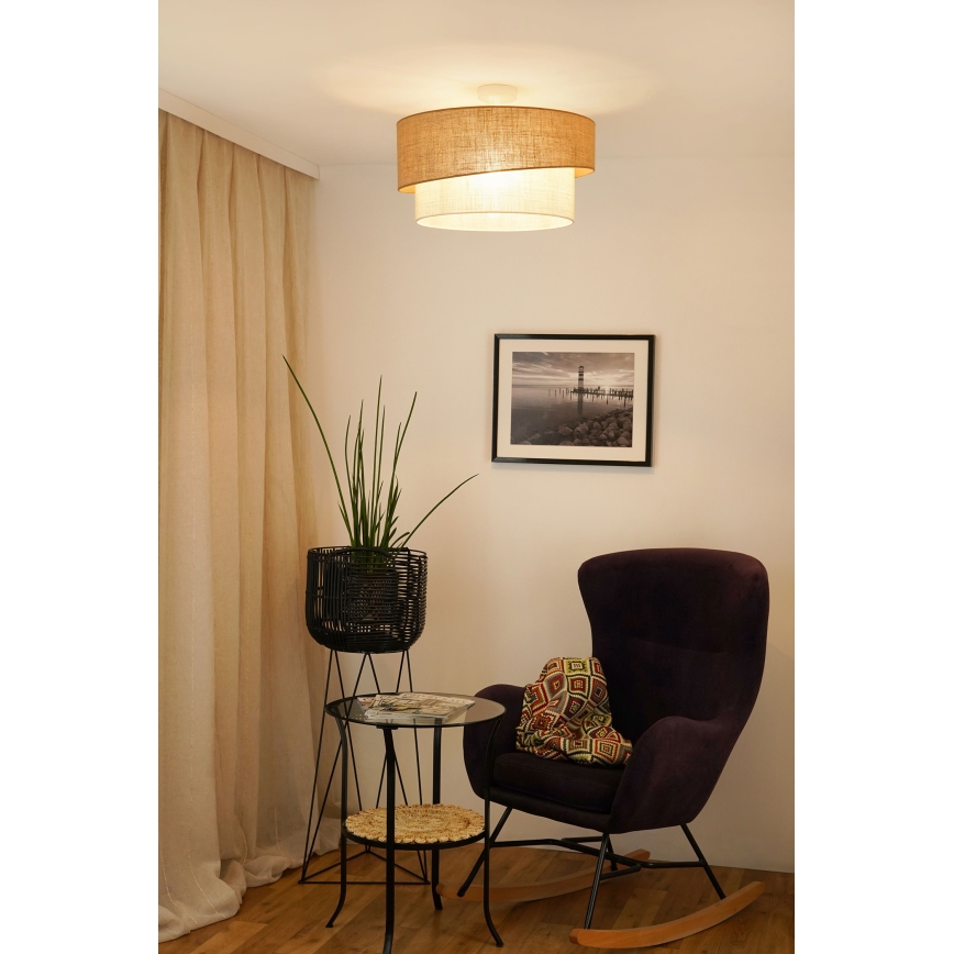 Brilagi - Plafonnier SHINE 1xE27/15W/230V d. 50 cm beige/crème