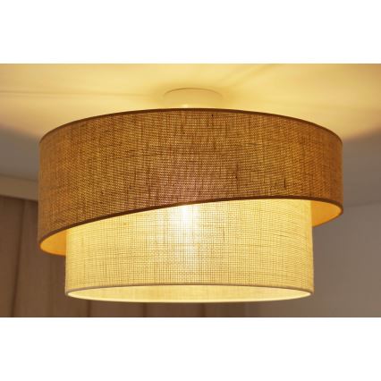 Brilagi - Plafonnier SHINE 1xE27/15W/230V d. 50 cm beige/crème