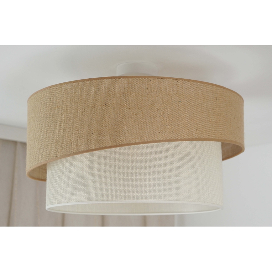 Brilagi - Plafonnier SHINE 1xE27/15W/230V d. 50 cm beige/crème