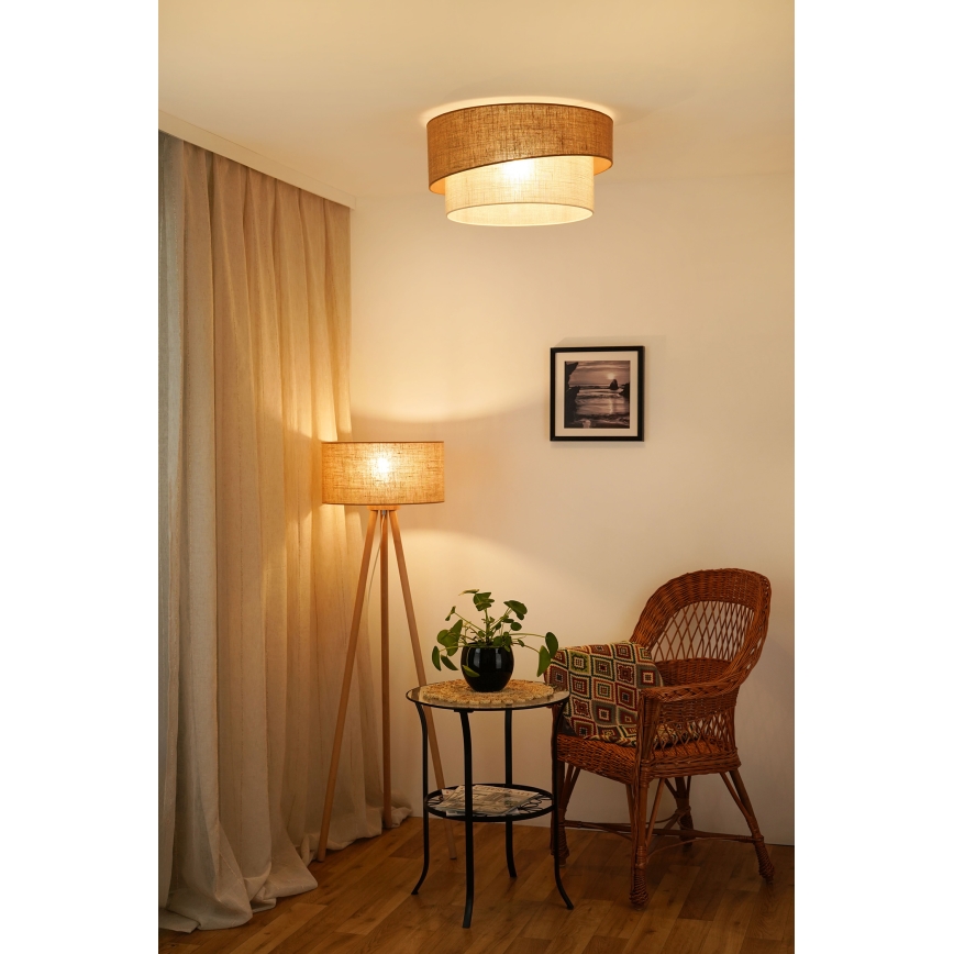 Brilagi - Plafonnier SHINE 1xE27/15W/230V d. 50 cm beige/crème