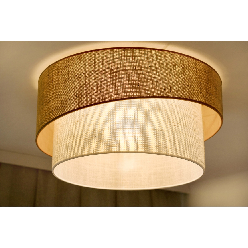 Brilagi - Plafonnier SHINE 1xE27/15W/230V d. 50 cm beige/crème