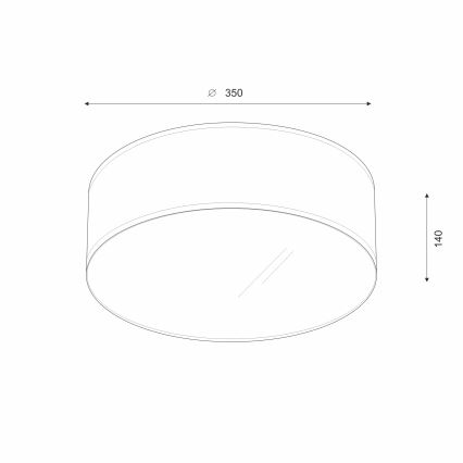 Brilagi - Plafonnier SIRIJA LED/12W/230V d. 35 cm beige