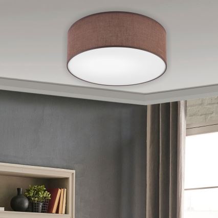 Brilagi - Plafonnier SIRIJA LED/12W/230V d. 35 cm marron