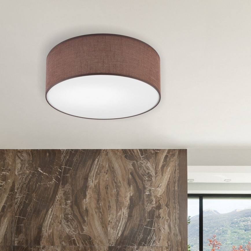 Brilagi - Plafonnier SIRIJA LED/12W/230V d. 35 cm marron