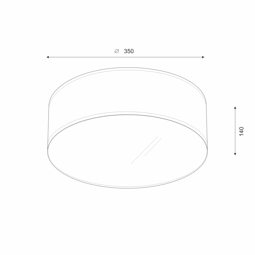 Brilagi - Plafonnier SIRIJA LED/12W/230V d. 35 cm marron