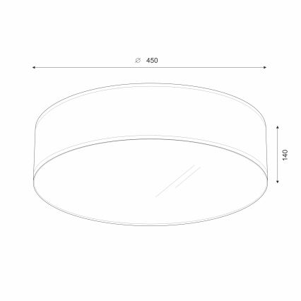 Brilagi - Plafonnier SIRIJA LED/36W/230V d. 45 cm beige