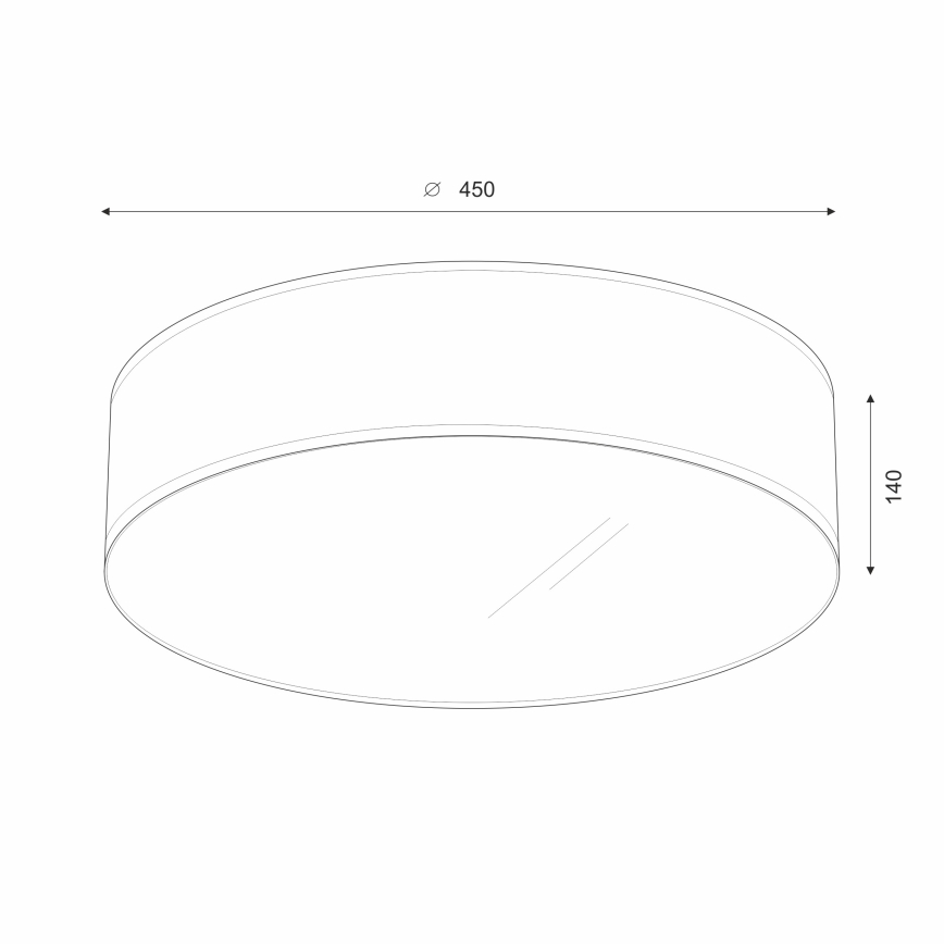 Brilagi - Plafonnier SIRIJA LED/36W/230V d. 45 cm beige