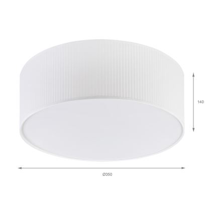 Brilagi - Plafonnier SIRIJA MODERN 2xE27/60W/230V Ø 35 cm blanc
