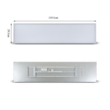 Brilagi - Plafonnier SLIMFRAME LED/58W/230V 120x30 cm blanc