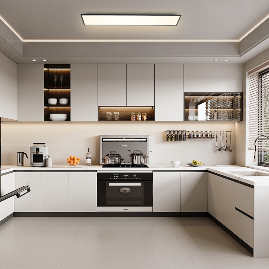Brilagi - Plafonnier SLIMFRAME LED/58W/230V 120x30 cm noir