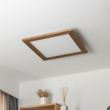 Brilagi - Plafonnier SLIMFRAME WOOD LED/36W/230V 49,5x49,5 cm marron