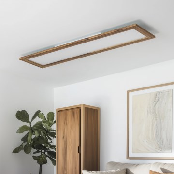 Brilagi - Plafonnier SLIMFRAME WOOD LED/58W/230V 124x34 cm marron
